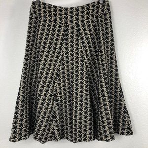 Jones New York Embroidered Flared Skirt